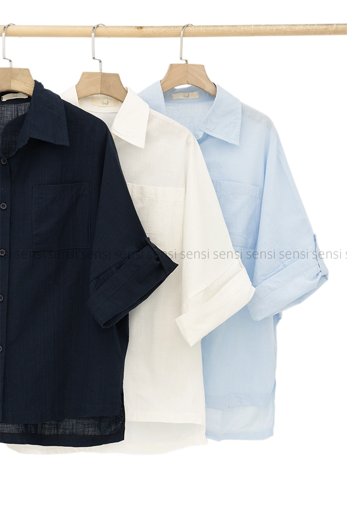 شومیز اسلپ آستین 3 ربع کد1005353